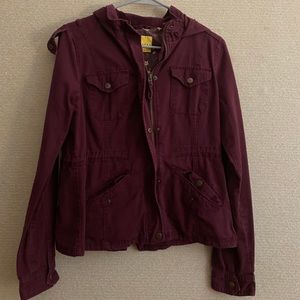 Prince & Fox Maroon/Burgundy Hooded Jacket